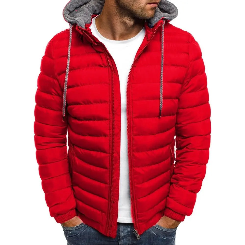 Men's Premium Quilted Hooded Winter Jacket