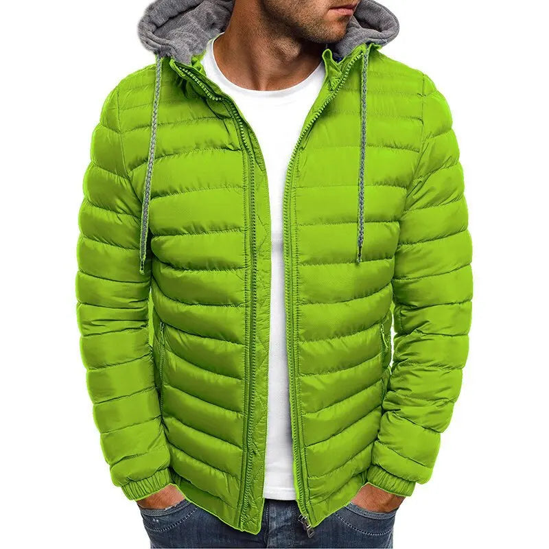 Men's Premium Quilted Hooded Winter Jacket