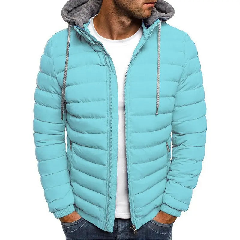 Men's Premium Quilted Hooded Winter Jacket