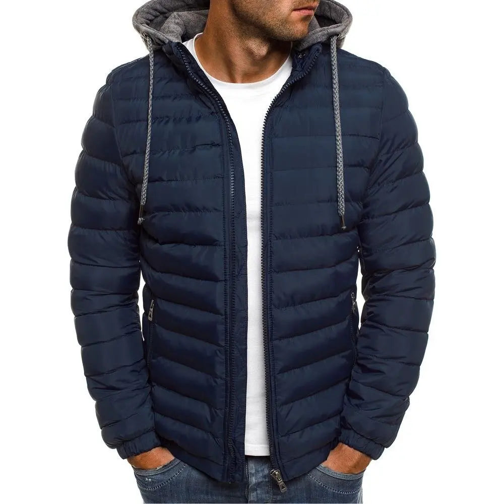 Men's Premium Quilted Hooded Winter Jacket