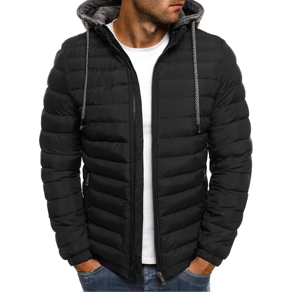 Men's Premium Quilted Hooded Winter Jacket